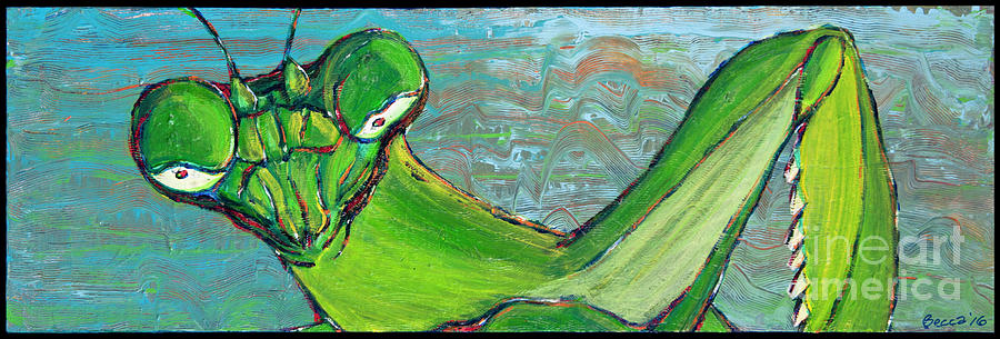 Mantis Painting by Rebecca Weeks