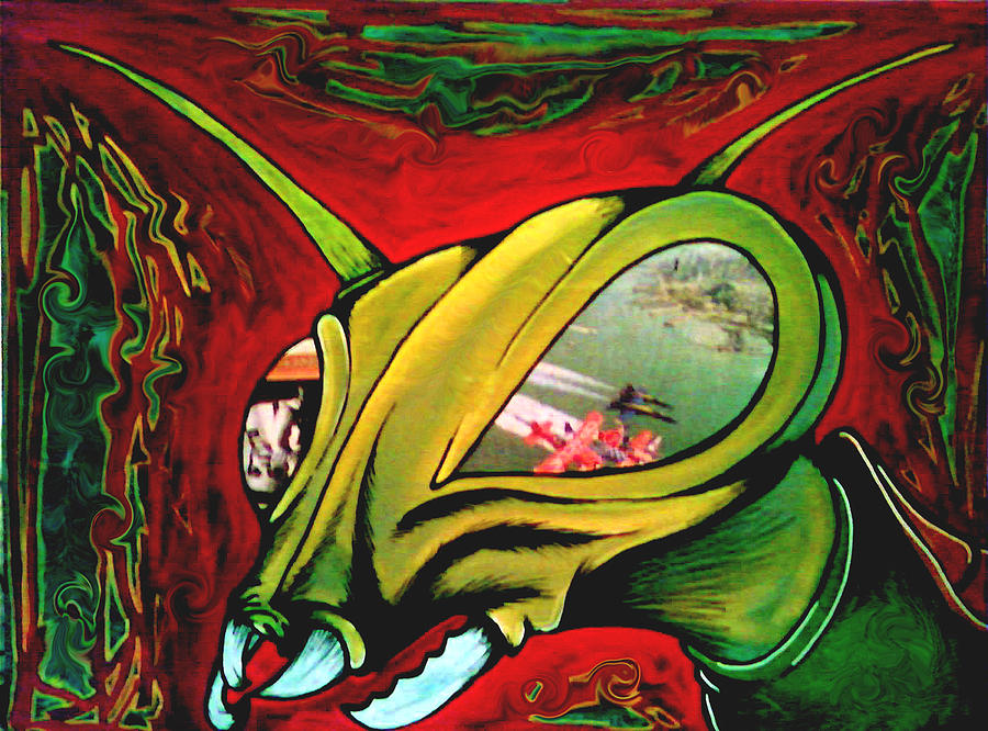 Mantis Painting by Jeff DOttavio