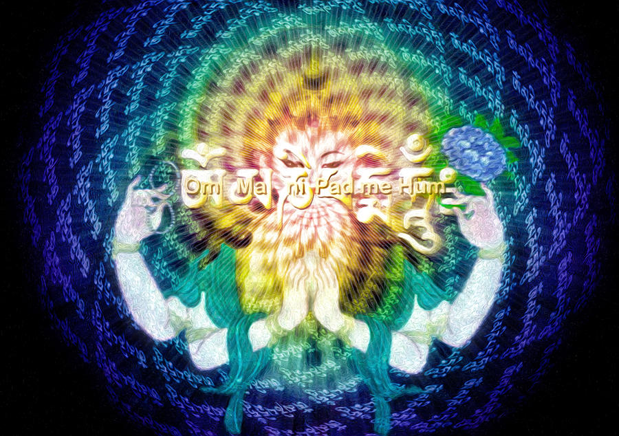 Mantra of Compassion Painting by Robby Donaghey Mantra of Compassion Painting by Robby Donaghey