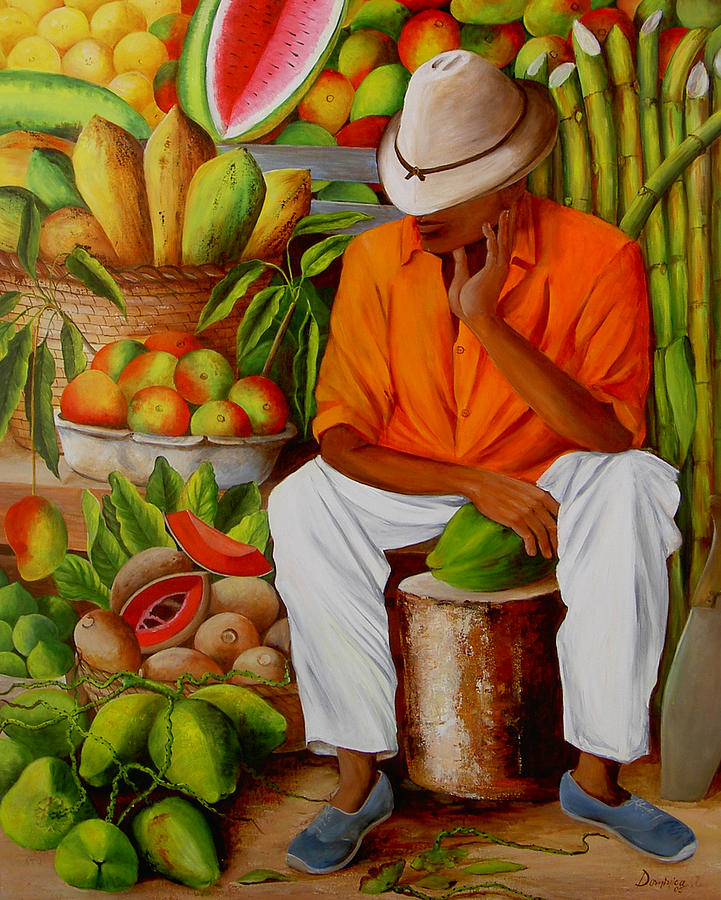 Mango Painting - Manuel by Dominica Alcantara