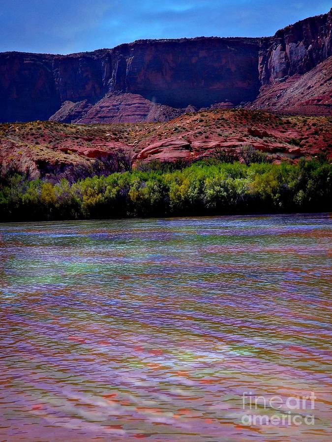 Many colors in Colorado River Digital Art by Annie Gibbons