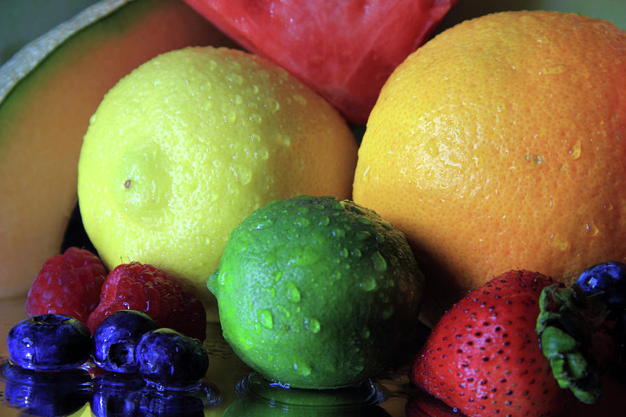 Many Colors of Fruit Photograph by Angela Murdock