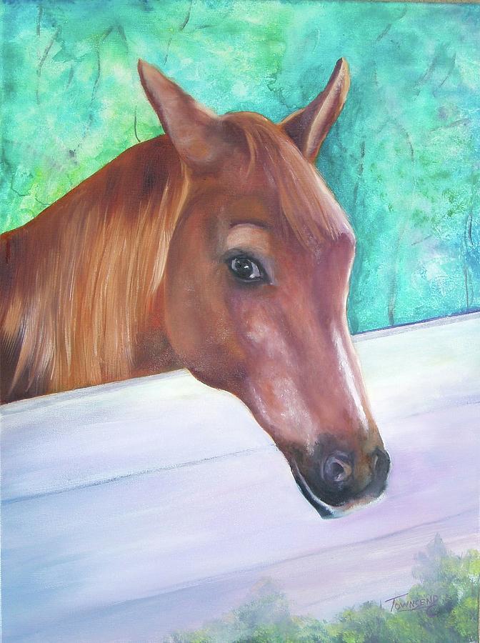 Horse Painting - Major by Connie Townsend