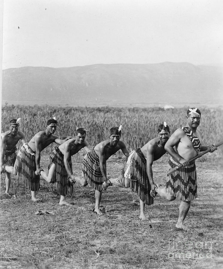Maori Dancers Painting by Celestial Images