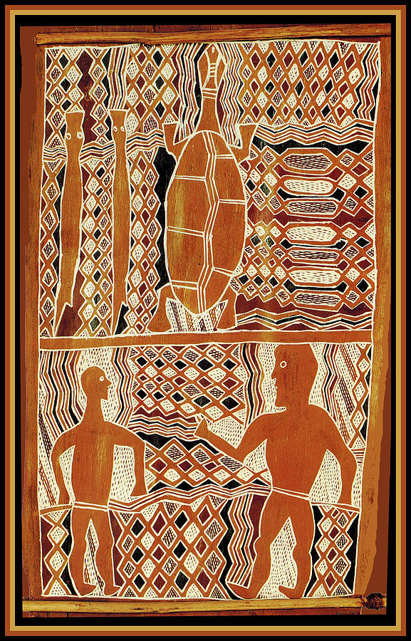 Maori Sepik Tribal Design Digital Art by Vagabond Folk Art - Virginia Vivier