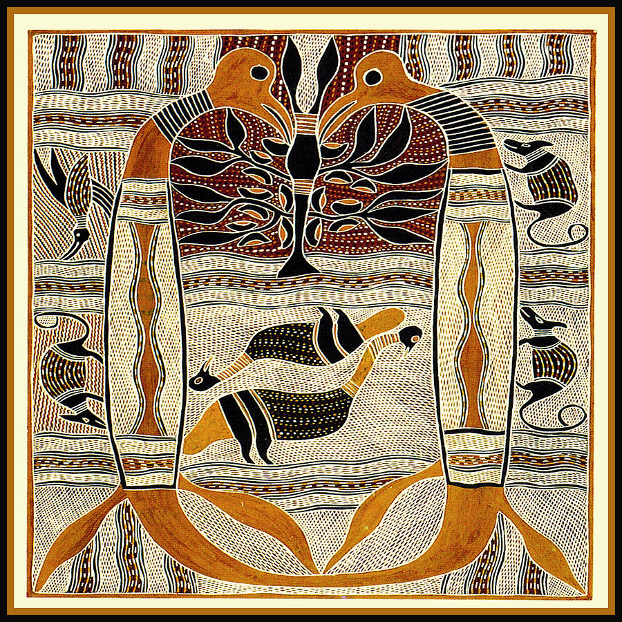 Maori Tribal Animal Spirits Digital Art by Vagabond Folk Art - Virginia Vivier