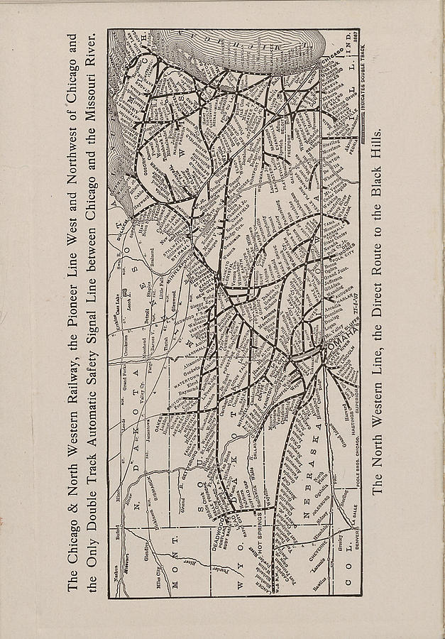 1908 Train Route Through Black Hills  Photograph by Chicago and North Western Historical Society