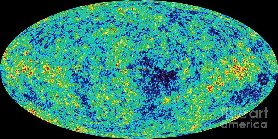 Space Photograph - Map Microwave Background by NASA  Science Source