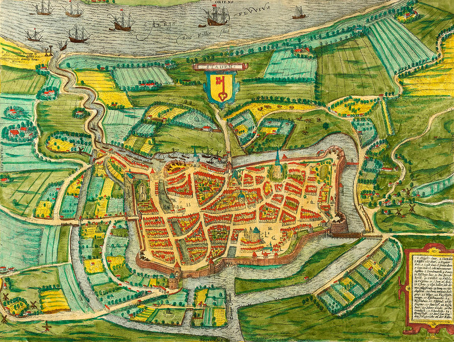 Map Of Amsterdam 1657 Photograph by Andrew Fare
