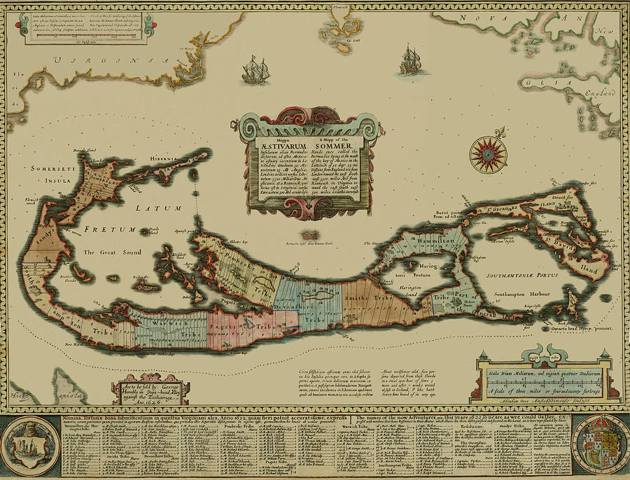 Map Of Bermuda 1626 Photograph by Andrew Fare