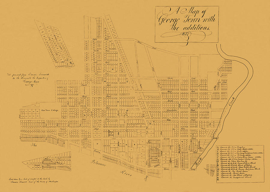 Map Of Georgetown 1814 Photograph by Andrew Fare