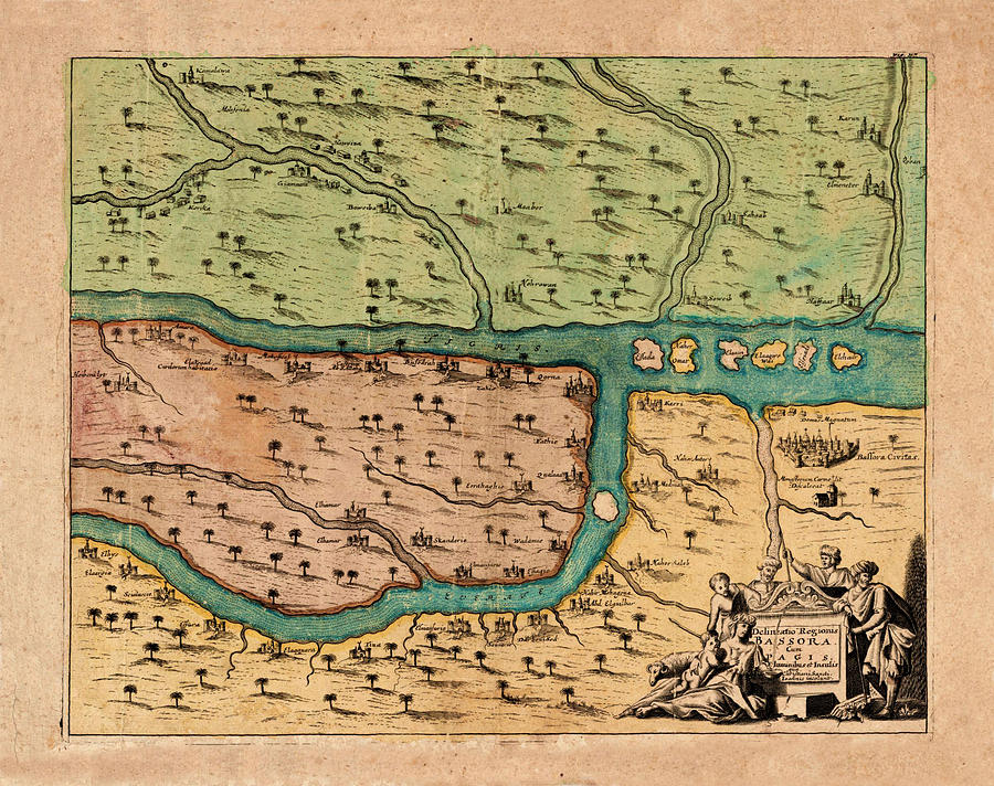 Map Of Iraq 1680 Photograph by Andrew Fare