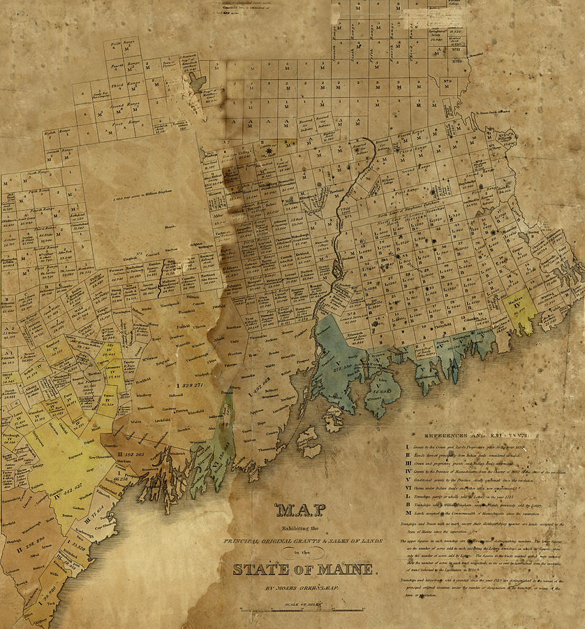 Map Of Maine 1820b Photograph by Andrew Fare