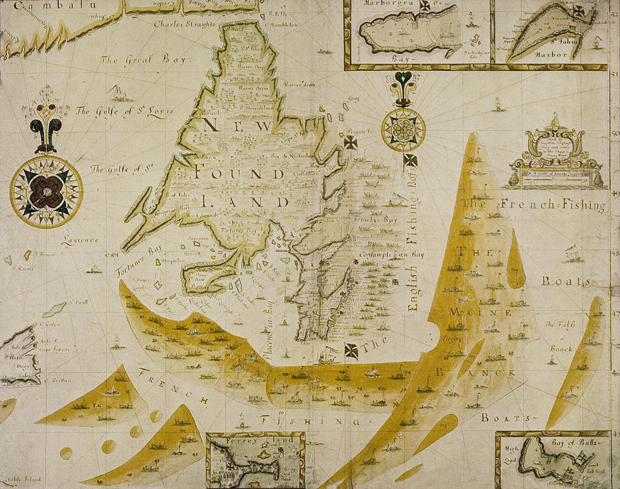 Map Of Newfoundland 1694 Photograph by Andrew Fare - Fine Art America