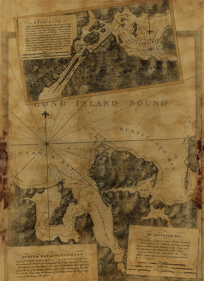 Map Of Oyster Bay 1778 Photograph by Andrew Fare - Fine Art America