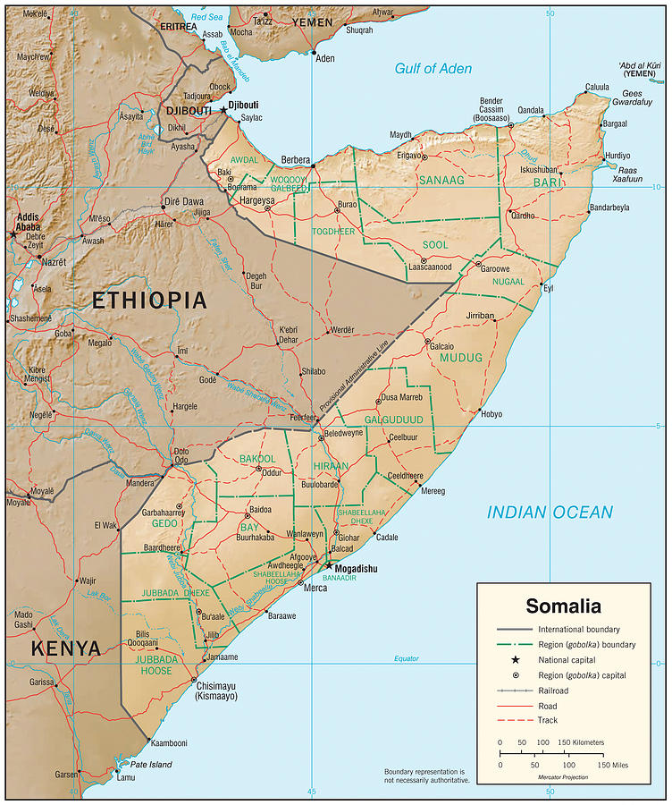 Map of Somalia Mixed Media by Roy Pedersen - Fine Art America