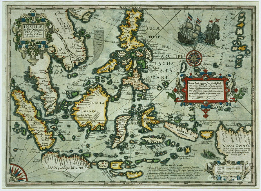 Map Drawing - Map of the East Indies by Dutch School