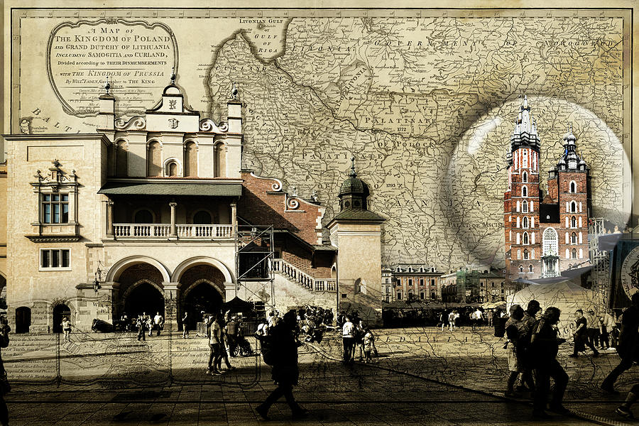 Map to Krakow Globe Photograph by Sharon Popek