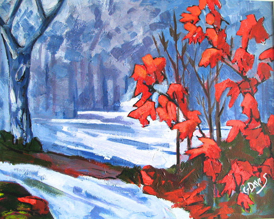 Maple On Show Painting by Gordon Davis