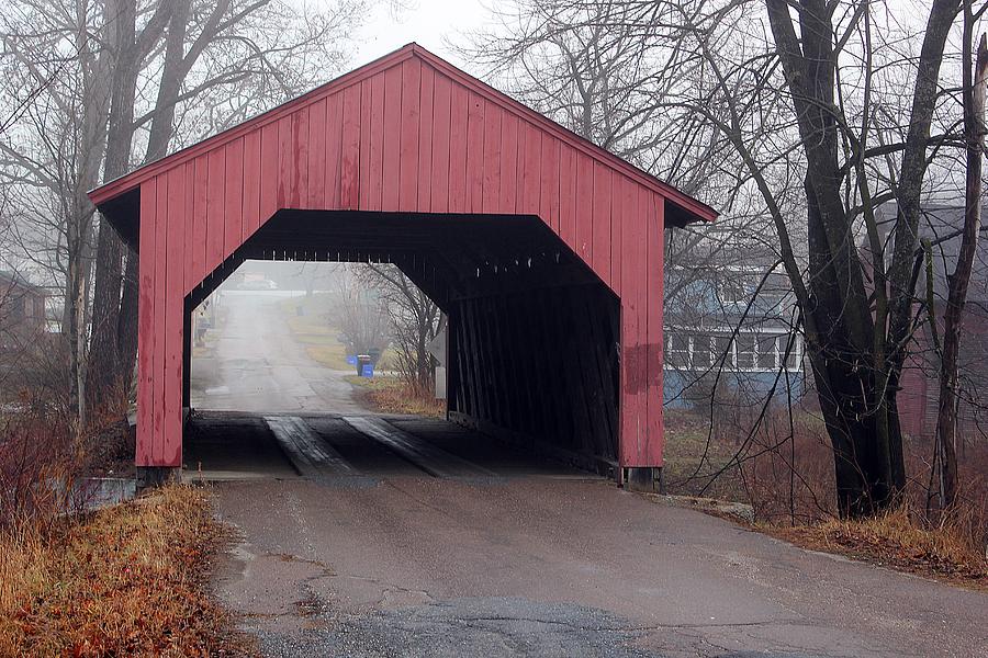 Maple Street Covered Bridge Photograph by Wayne Toutaint