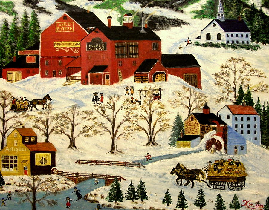 Maple Syrup Factory Painting by Kenneth LePoidevin - Pixels