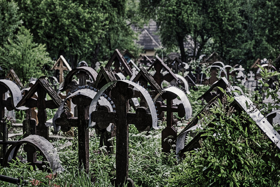 Maramures Church Cemetery - Romania Photograph by Stuart Litoff