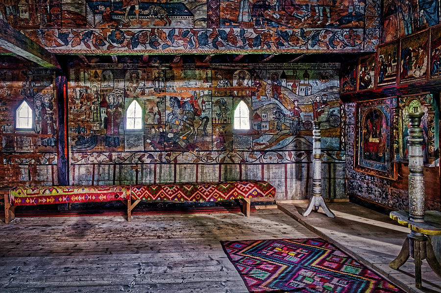 Maramures Romania Church Interior #2 Photograph by Stuart Litoff
