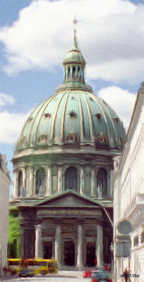 Marble Church Painting by Jeffrey Kolker
