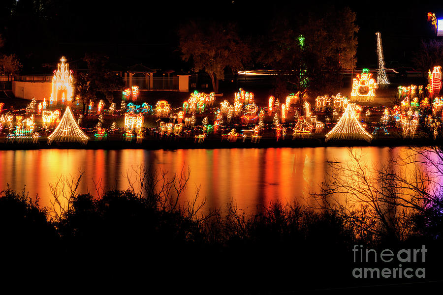 Marble Falls Christmas Lights Photograph by Bob Phillips Fine Art America