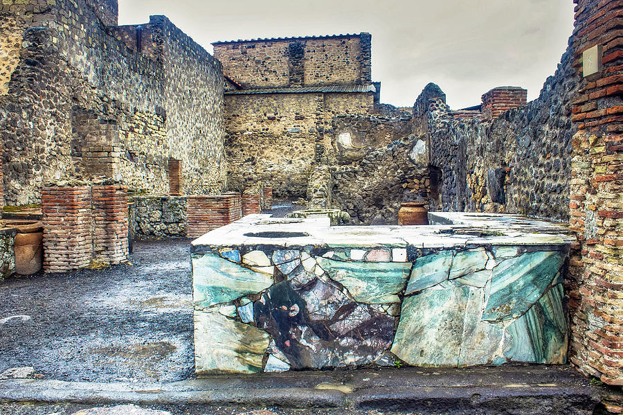 Marble in Pompeii Photograph by Lisa Lemmons-Powers