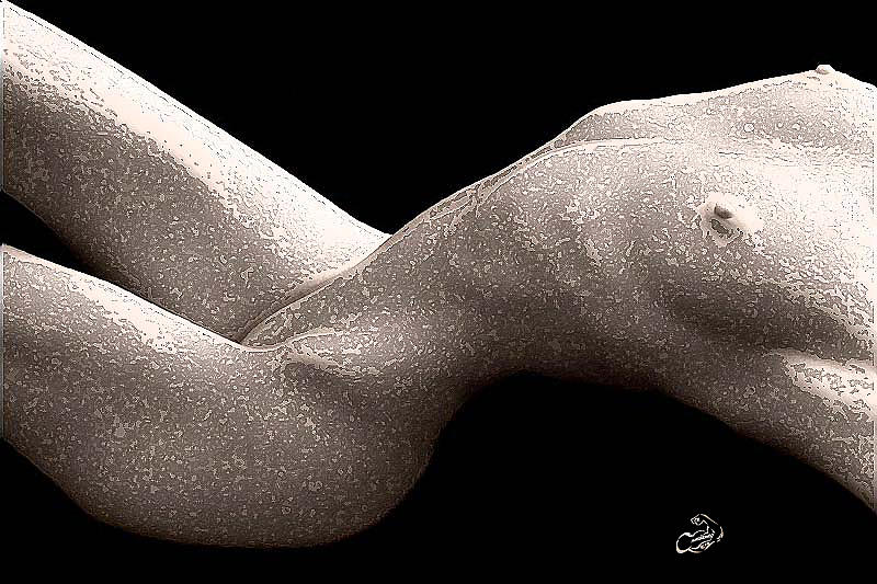 Nude Digital Art - Marble Kate by Eric Armstrong