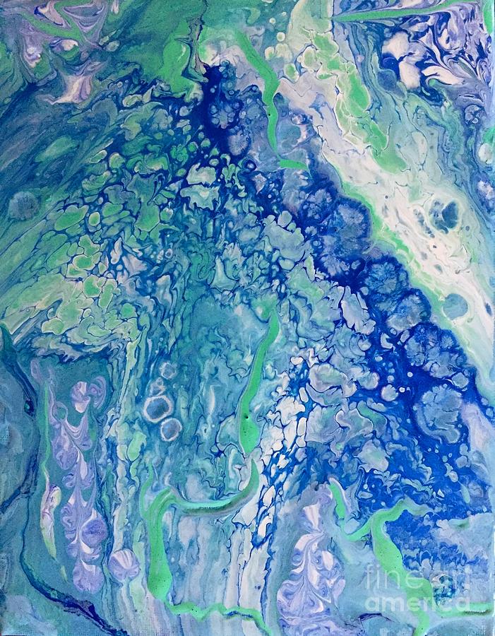 Marble Painting 1 by Barbara A Griffin