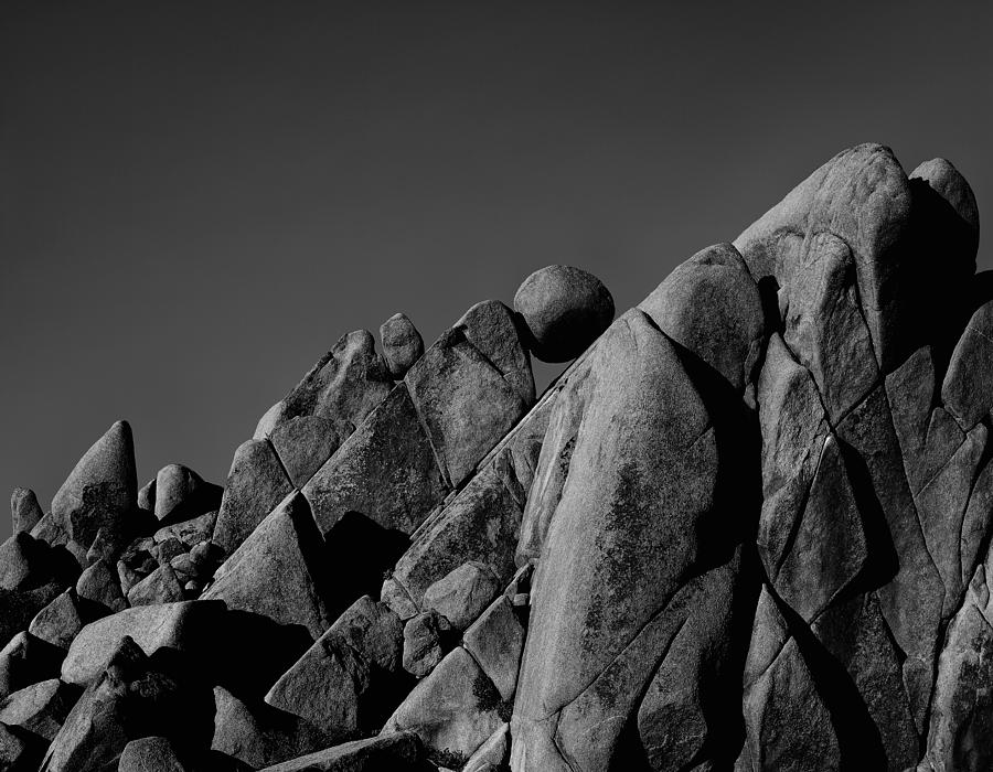 Marble Rock Formation B and W Version Photograph by Paul Breitkreuz