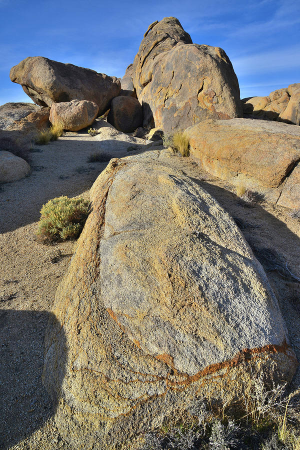 Marbled Boulders in the Alabama Hills Photograph by Ray Mathis
