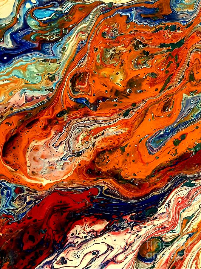 Marbled Painting by Melissa Symons - Fine Art America