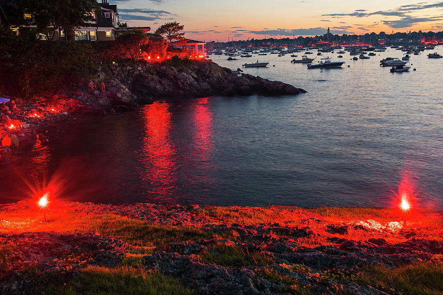 Marblehead Harbor Illumination 2017 Chandler Hovey Photograph by Toby McGuire