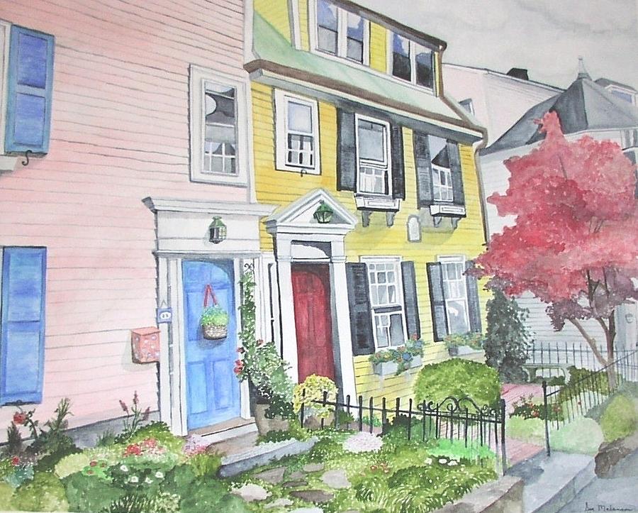 Marblehead Houses Painting by Sue Melanson - Fine Art America