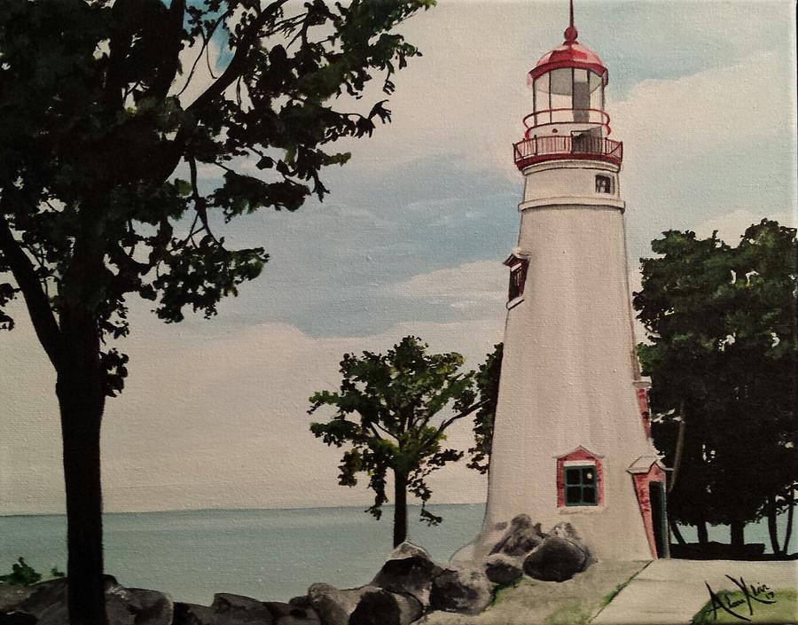 Marblehead Lighthouse Painting by Alana Klein - Pixels