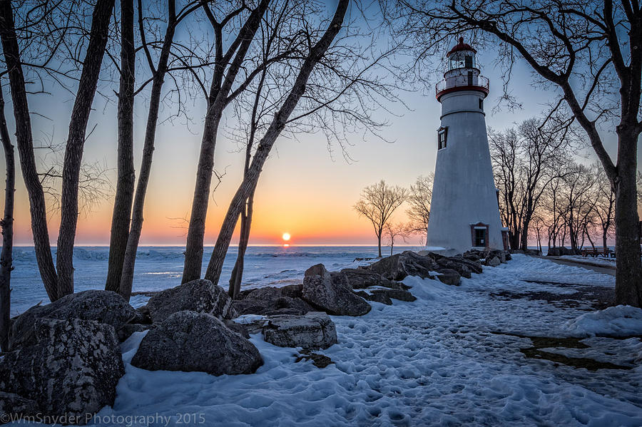 Marblehead Lighthouse sunrise Photograph by William Snyder