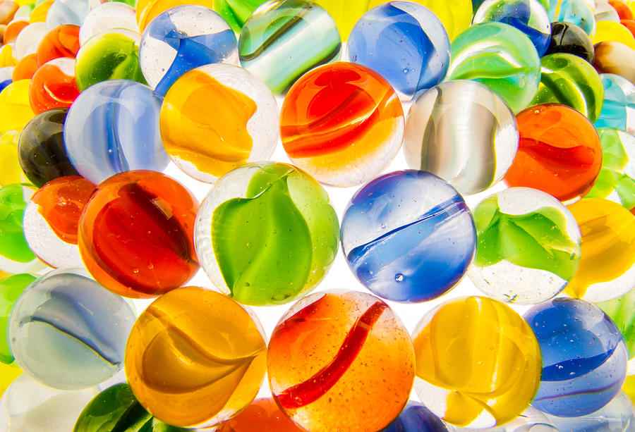 Vintage Photograph - Marbles 3 by Jim Hughes