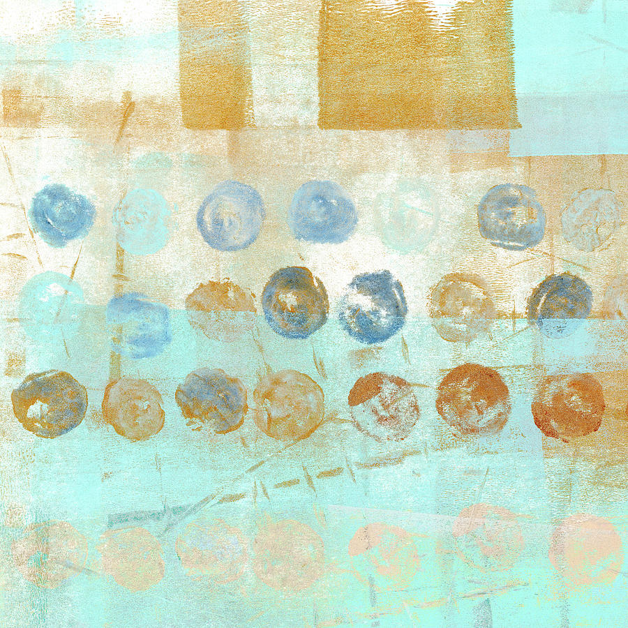 Marbles Found Number 1 Mixed Media by Carol Leigh
