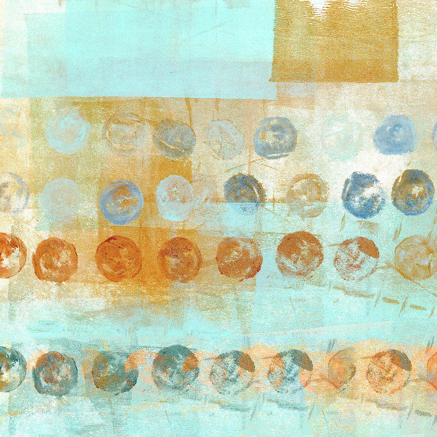 Abstract Mixed Media - Marbles Found Number 2 by Carol Leigh