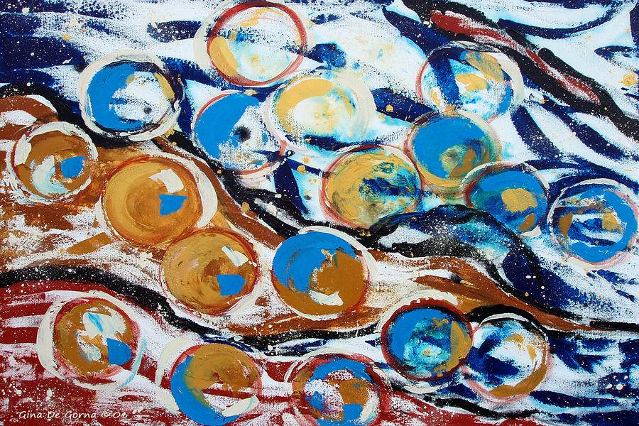 Marbles of Life Painting by Gina De Gorna