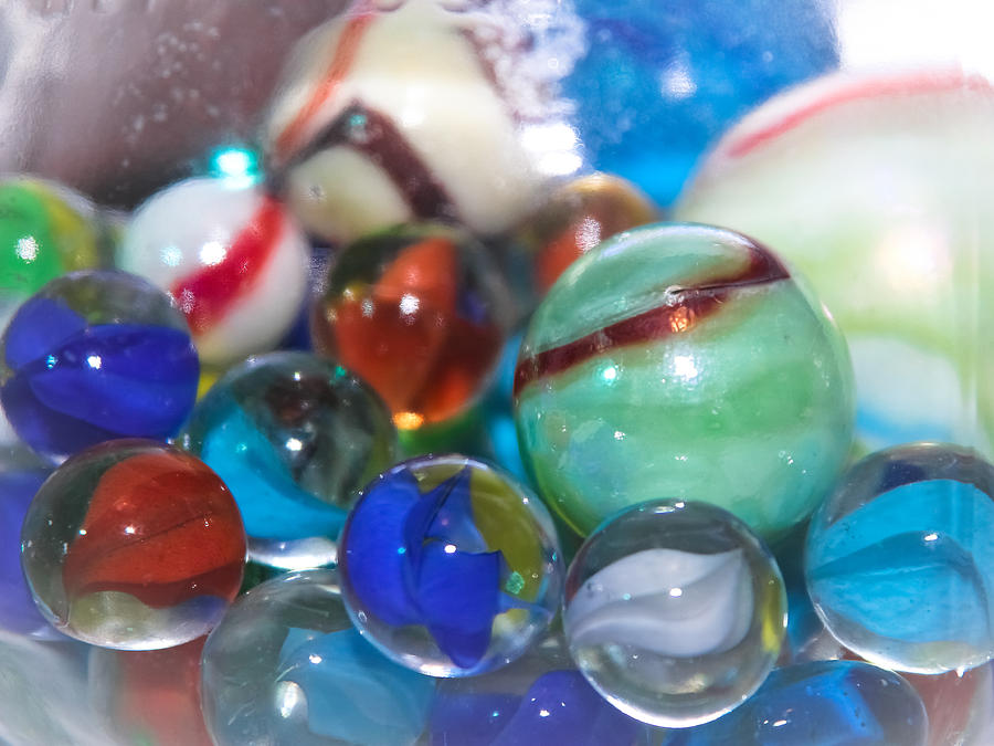 Marbles - Toys  Photograph by Colleen Kammerer