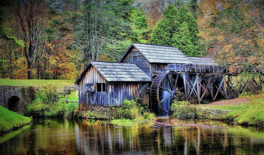 Mabry Mill a Blue Ridge Parkway Favorite Photograph by Ola Allen