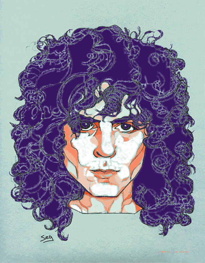 London Painting - Marc Bolan by Suzanne Gee