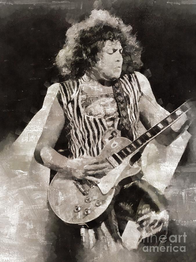 Marc Bolan, T-rex, Musician Painting