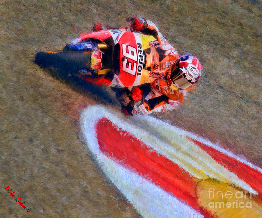 Marc Marquez On His Way Photograph by Blake Richards
