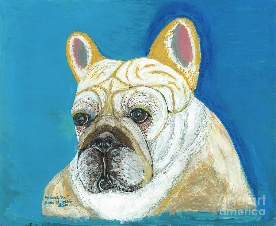 Marcel II French Bulldog Painting by Ania M Milo