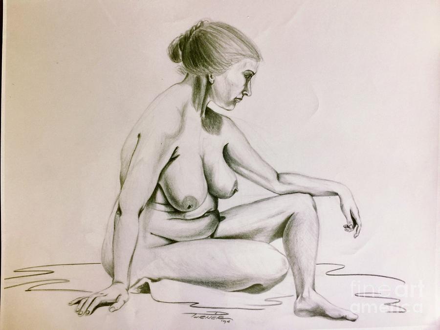 Marcella, the Model Drawing by Dale Turner